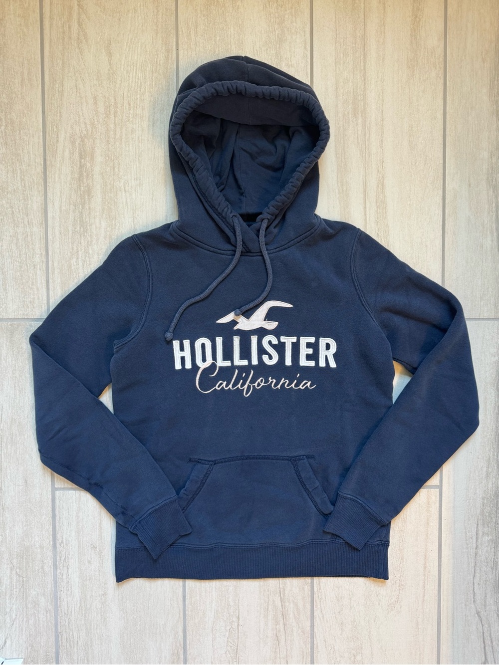 Hollister Navy Blue Pullover Hoodie - Men's